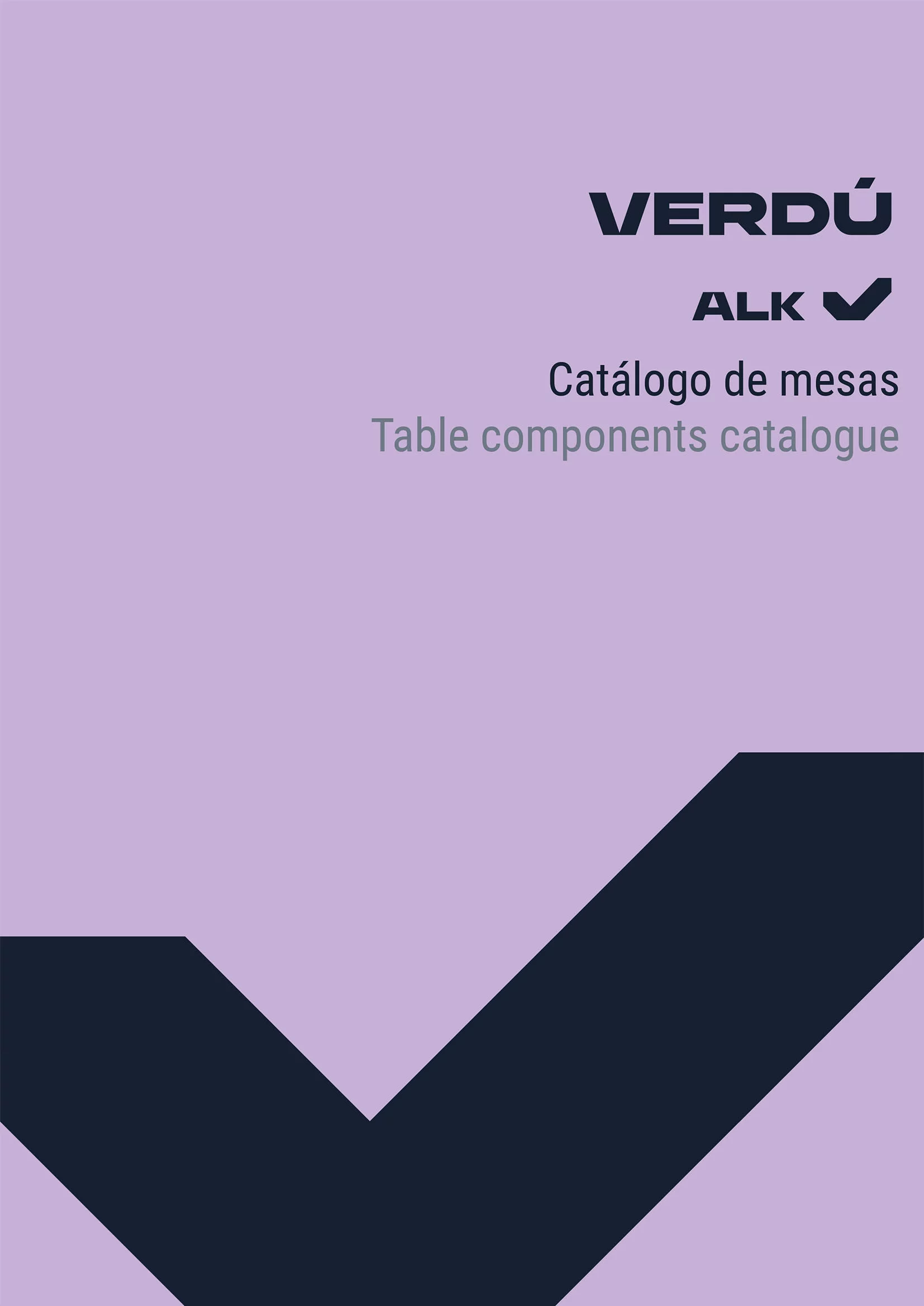 Portada del catálogo Catálogo de Mesas