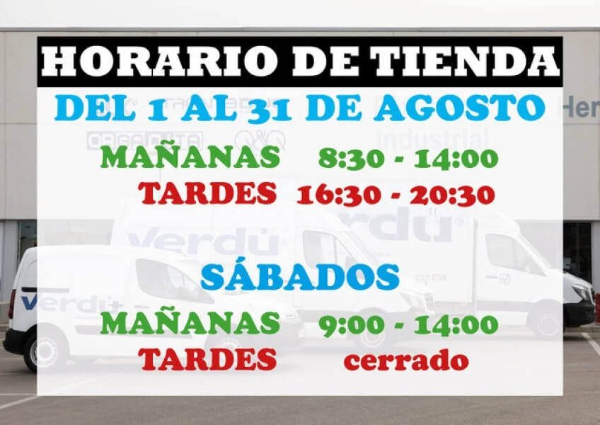 CERRADO POR VACACIONES DEL 10 AL 20 DE AGOSTO